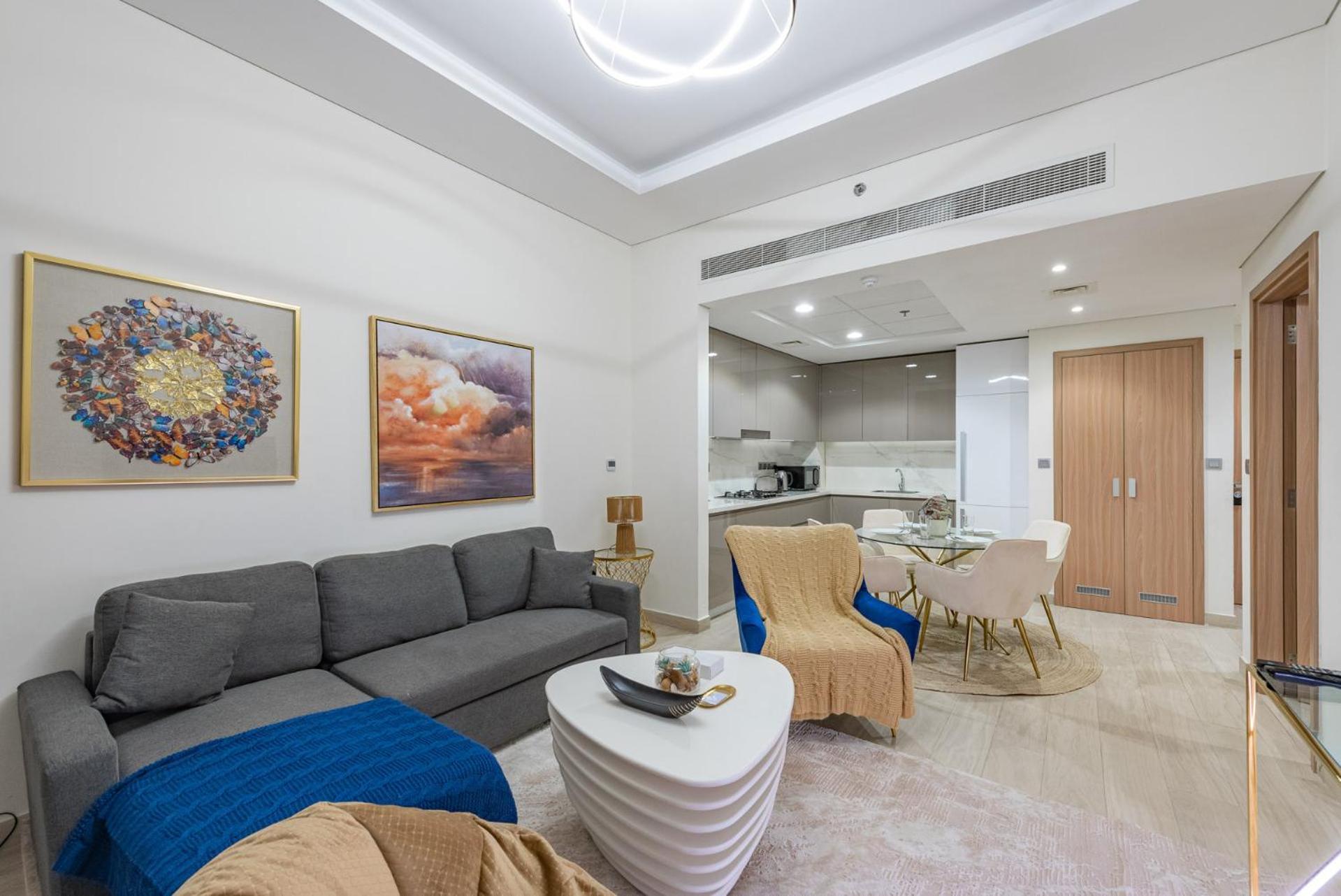 Cozy & Convenient 1Br Haven In Al Jaddaf Apartment Dubai Luaran gambar