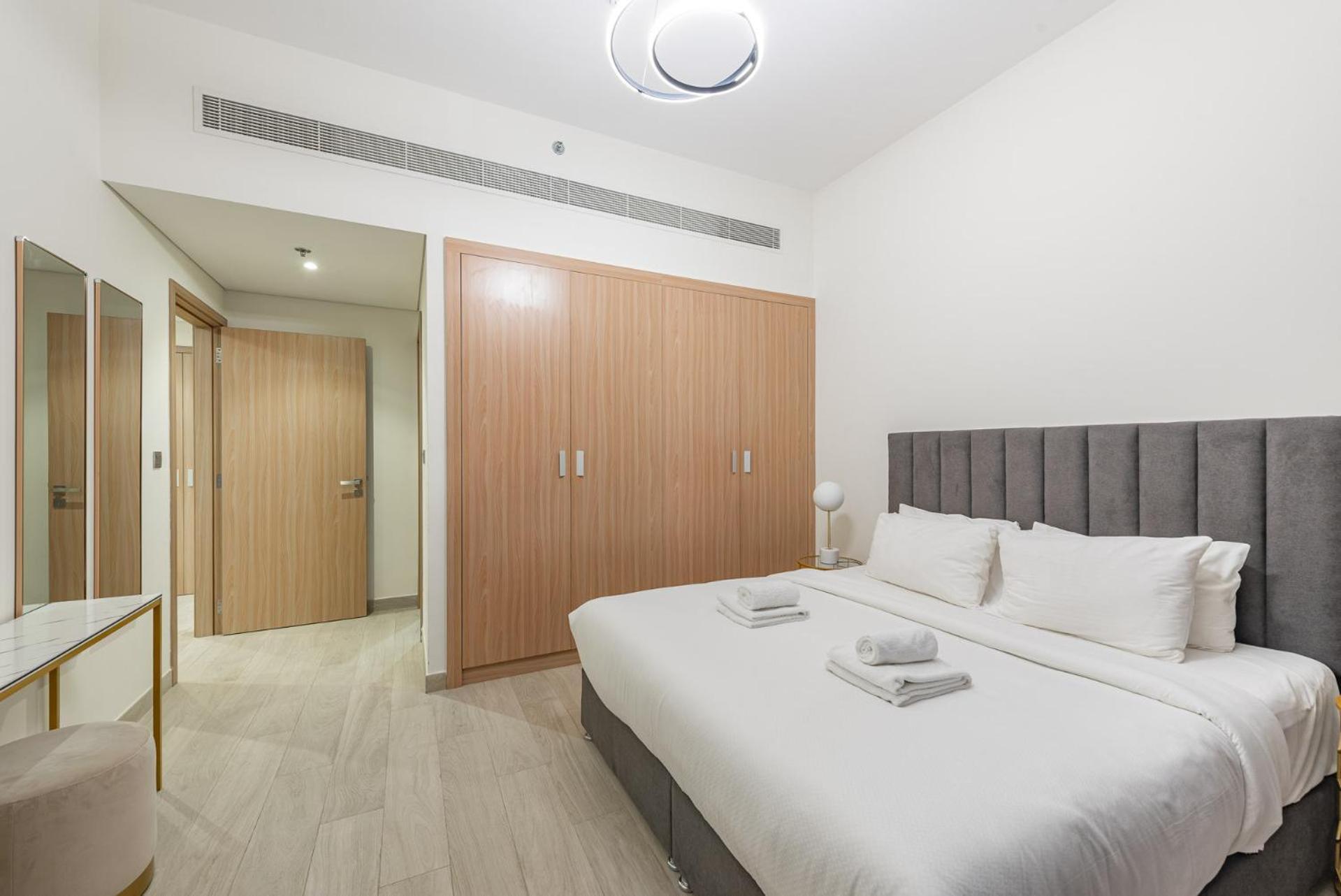 Cozy & Convenient 1Br Haven In Al Jaddaf Apartment Dubai Luaran gambar